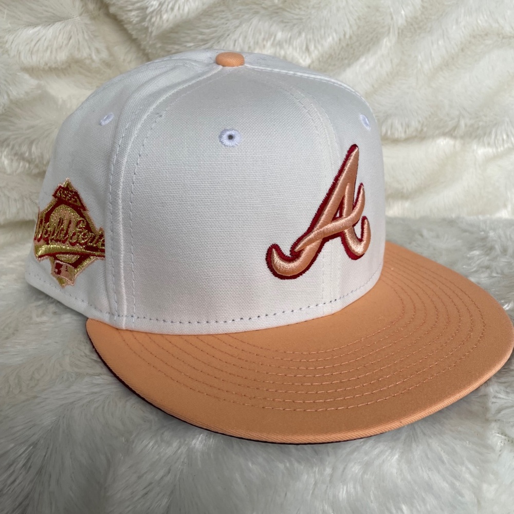 New Era 59FIFTY Hat Atlanta Braves Monaco Inaugural Patch D Hat Club Exc 7 5/8